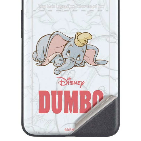 Disney Dumbo Classic sketched portrait Google Pixel 5a Skin